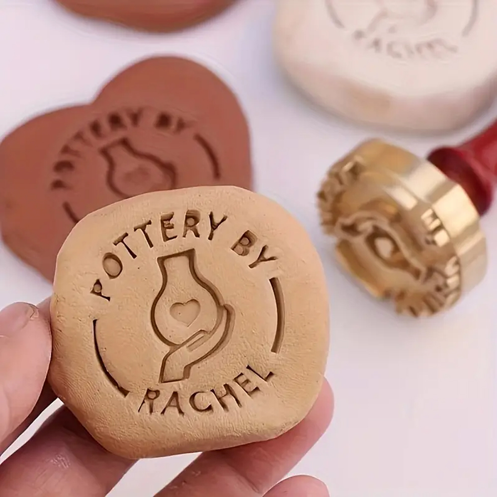 Soap Stamp Custom - ختم فخار مخصص للطين ختم نحاسي