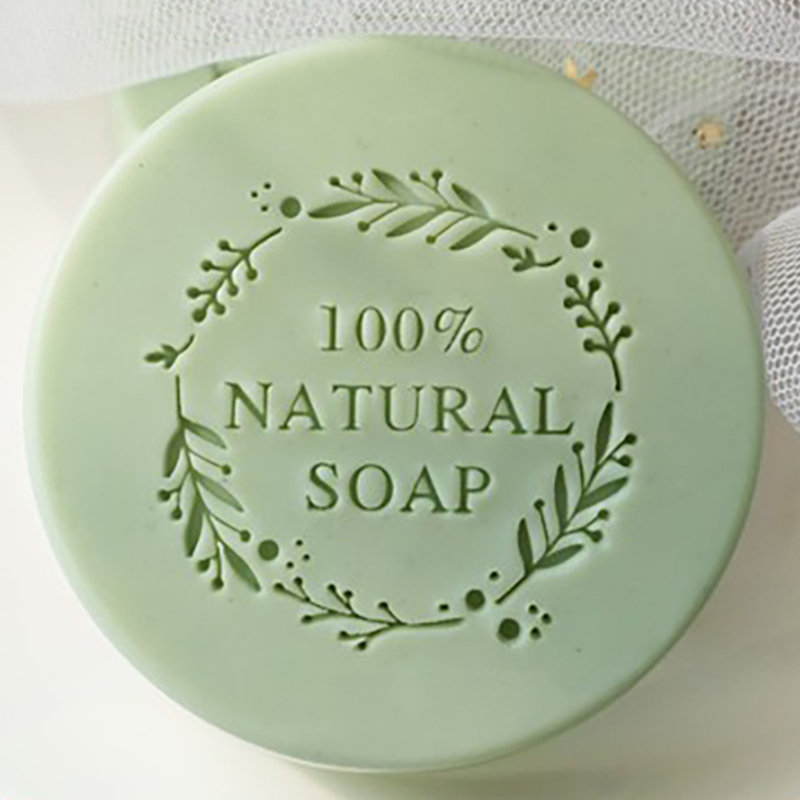 Soap Stamp Custom - 100% صابون طبيعي رسالة زهرة نمط