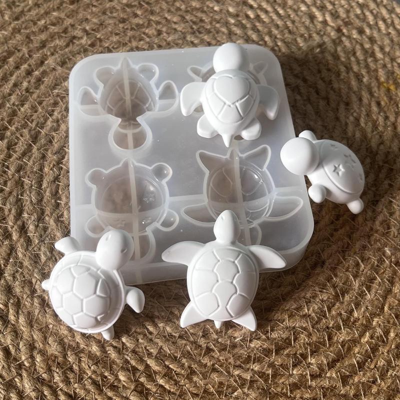 Soap Making Bar - قوالب سيليكون على شكل أربعة سلاحف