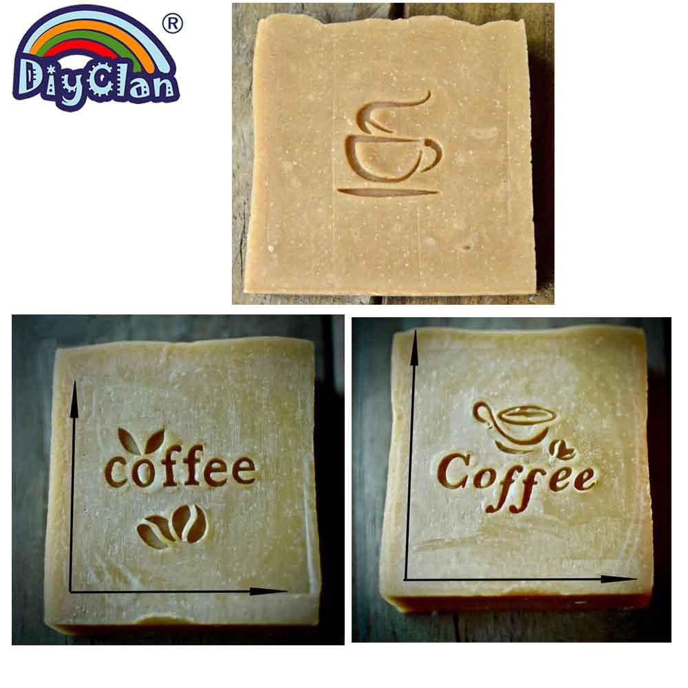 Soap Stamp Custom - حبوب البن نمط اليدوية الصابون ختم