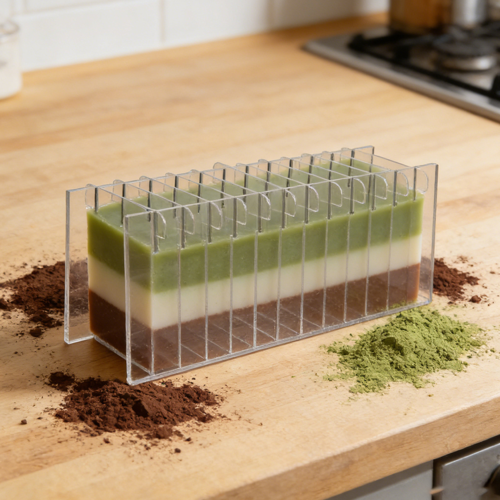 Soap Making Equipment For Beginners - لوح تقسيم الصابون الأكريليكي لقوالب السيليكون،