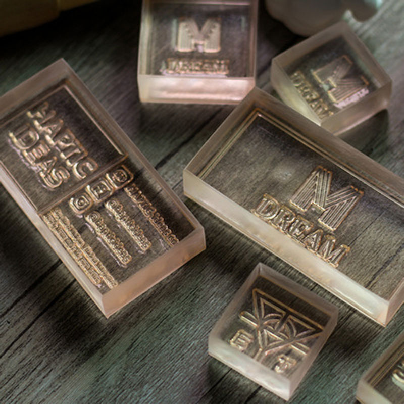 ختم الصابون الاكريليك واضحة مخ - مراجعة Soap Stamp Custom وسعره