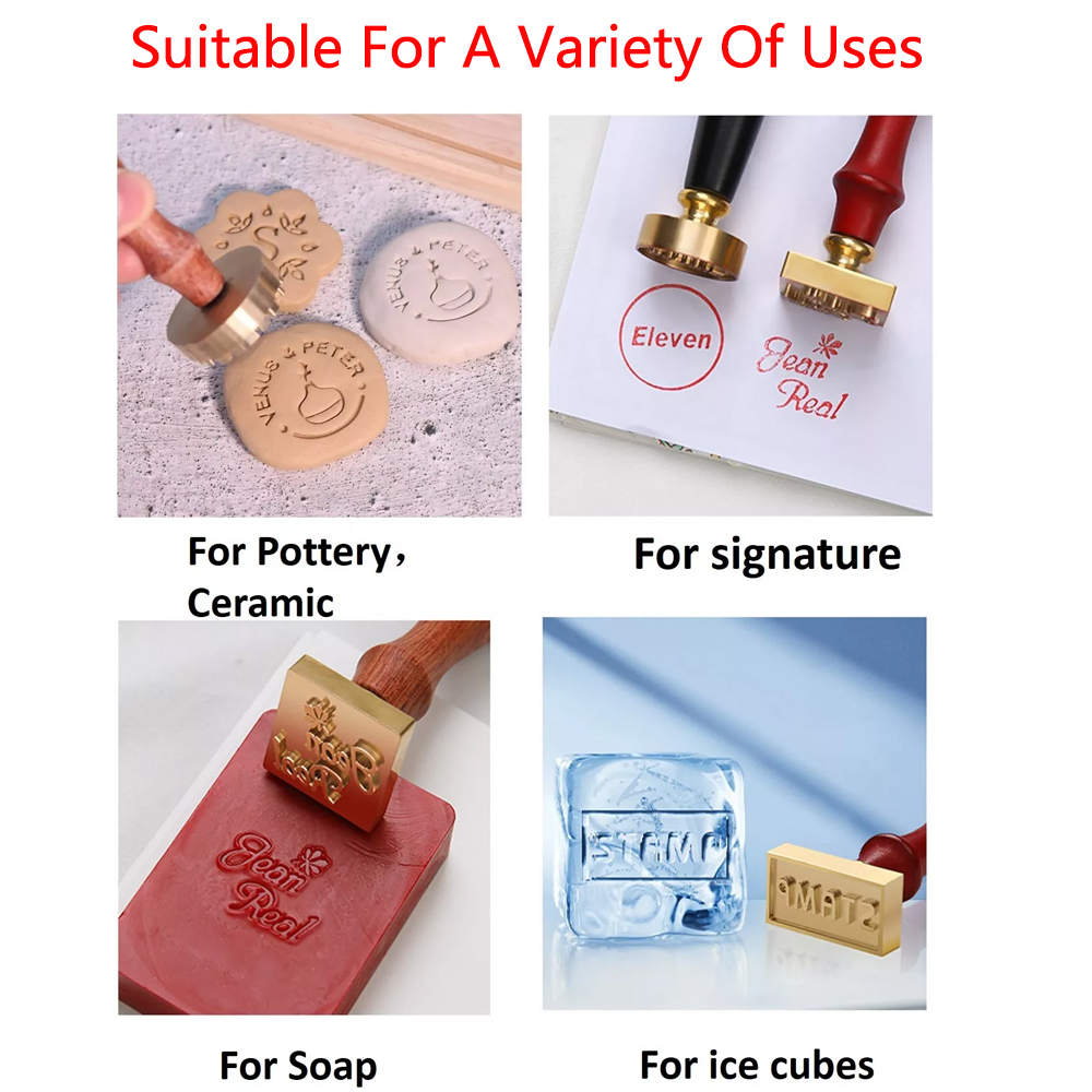 ختم فخار مخصص للطين ختم نحاسي  - مراجعة Soap Stamp Custom وسعره