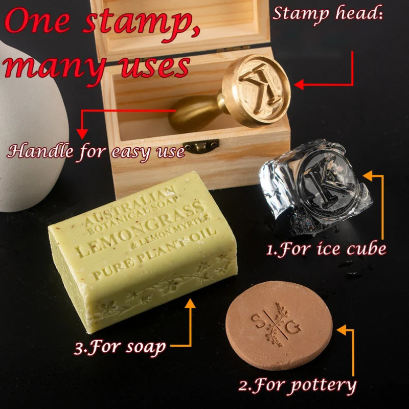 ختم فخار مخصص ختم سيراميك شخصي - مراجعة Soap Stamp Custom وسعره