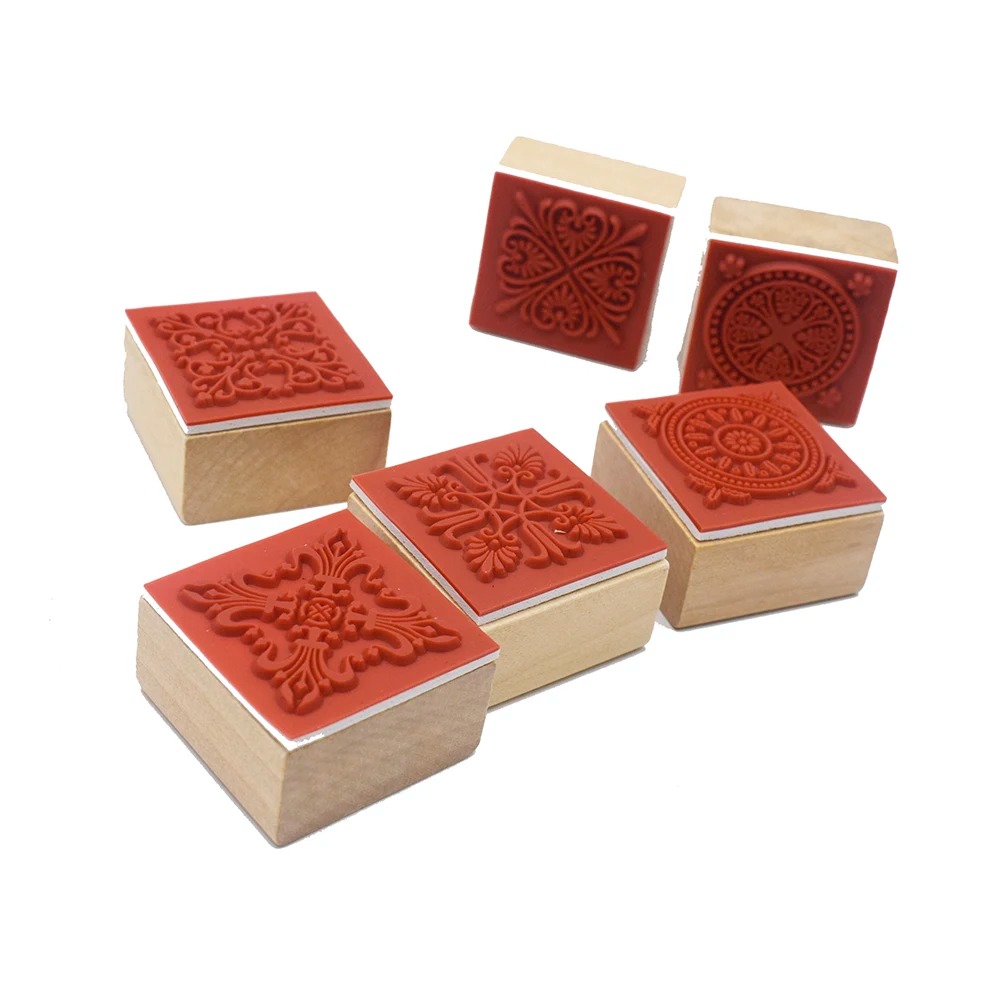 أداة نقش خشبية مطاطية مربعة وم - مراجعة Soap Stamp Custom وسعره
