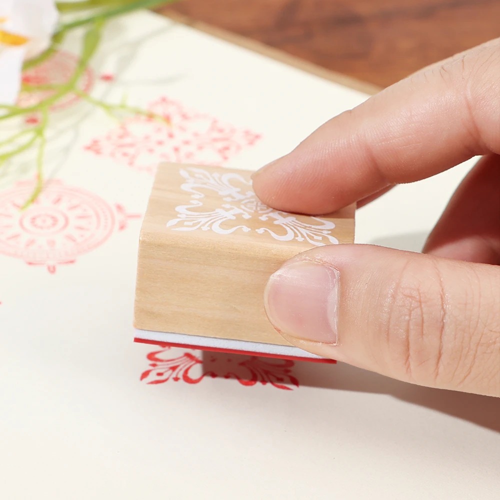 أداة نقش خشبية مطاطية مربعة وم - مراجعة Soap Stamp Custom وسعره