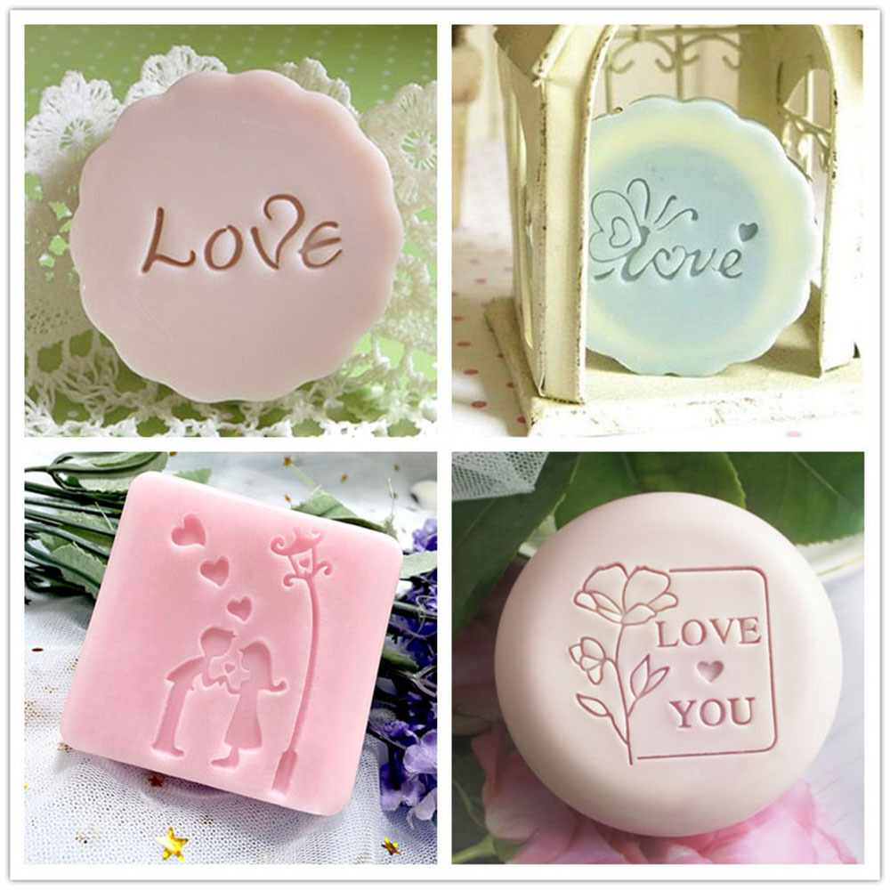 الحب كلمة أزهار عيد الحب الكرت - مراجعة Soap Stamp Custom وسعره
