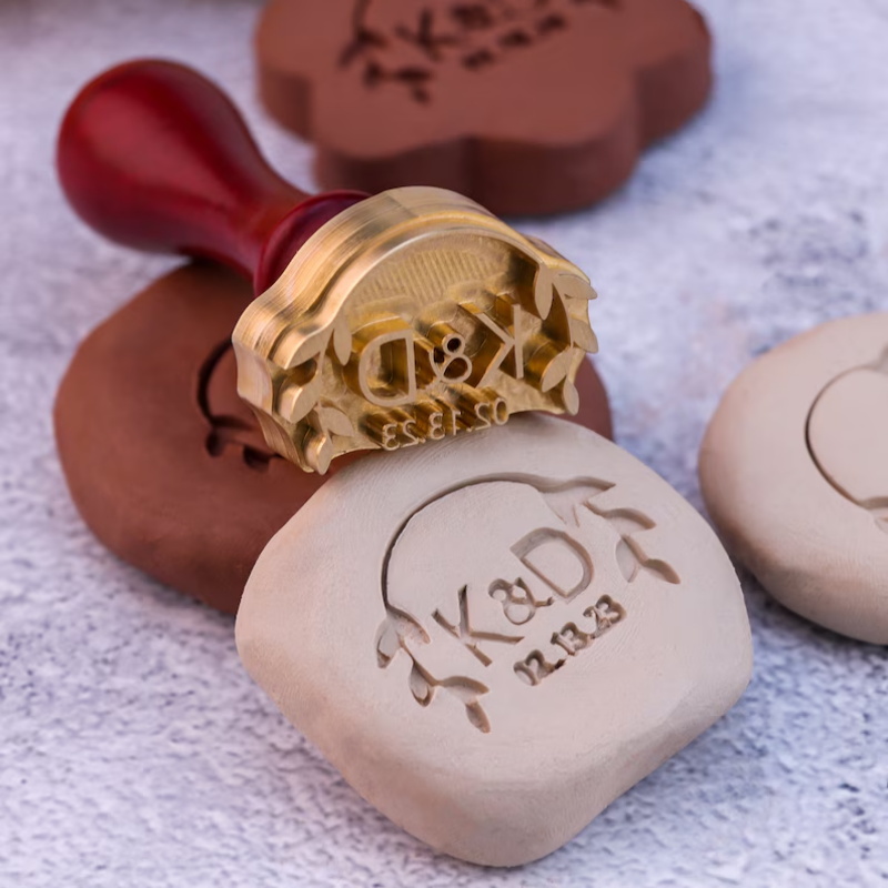 ختم فخار مخصص لطوابع الطين الم - مراجعة Soap Stamp Custom وسعره