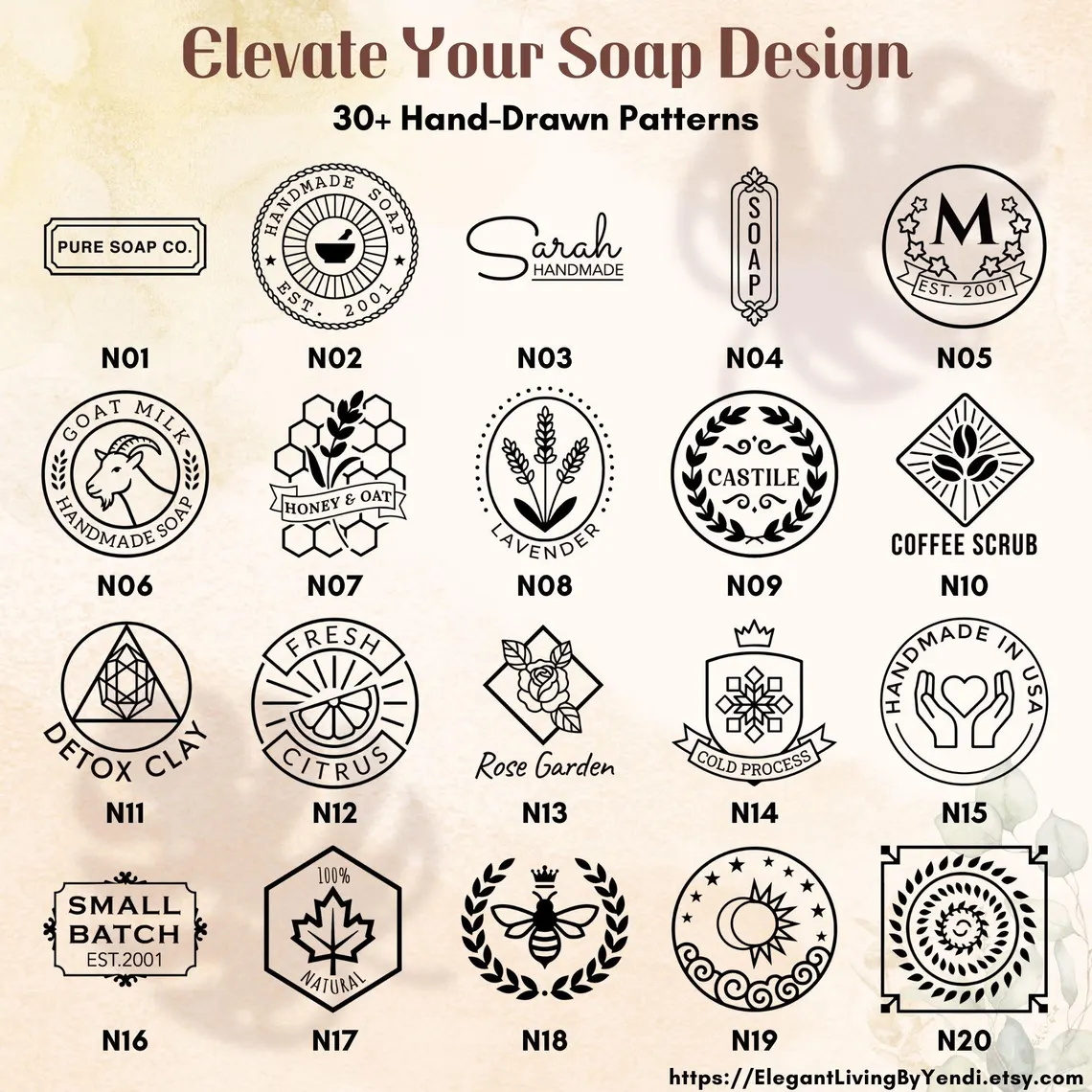 ختم فخار مخصص للطين - أختام صا - مراجعة Soap Stamp Custom وسعره