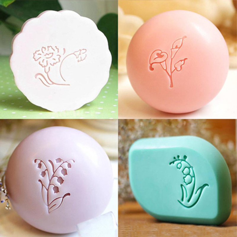 ختم صابون يدوي الصنع بنمط زهور - مراجعة Soap Stamp Custom وسعره