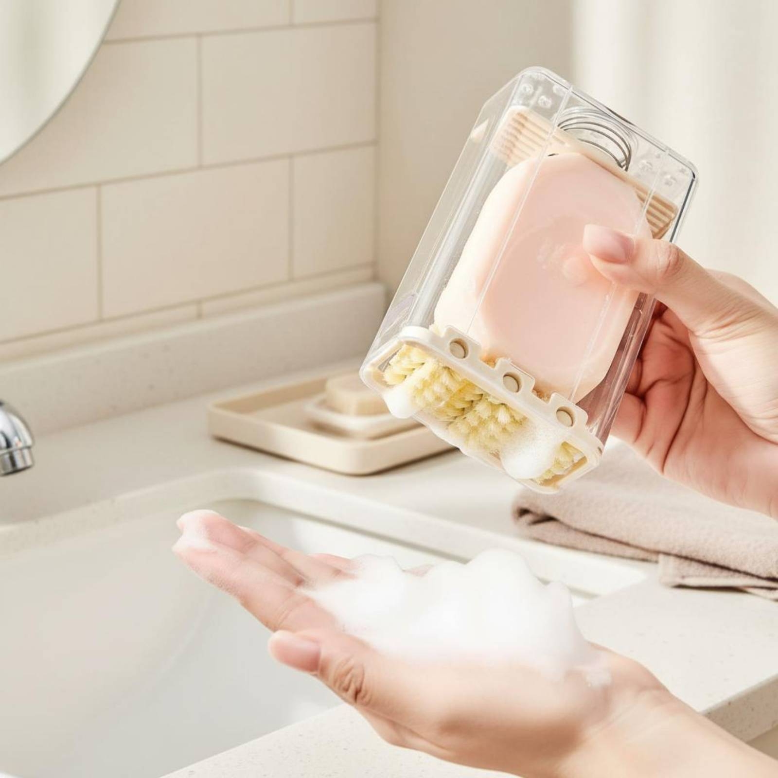 حامل صابون مع فرشاة لصنع الرغو - مراجعة Quick Soap Making وسعره