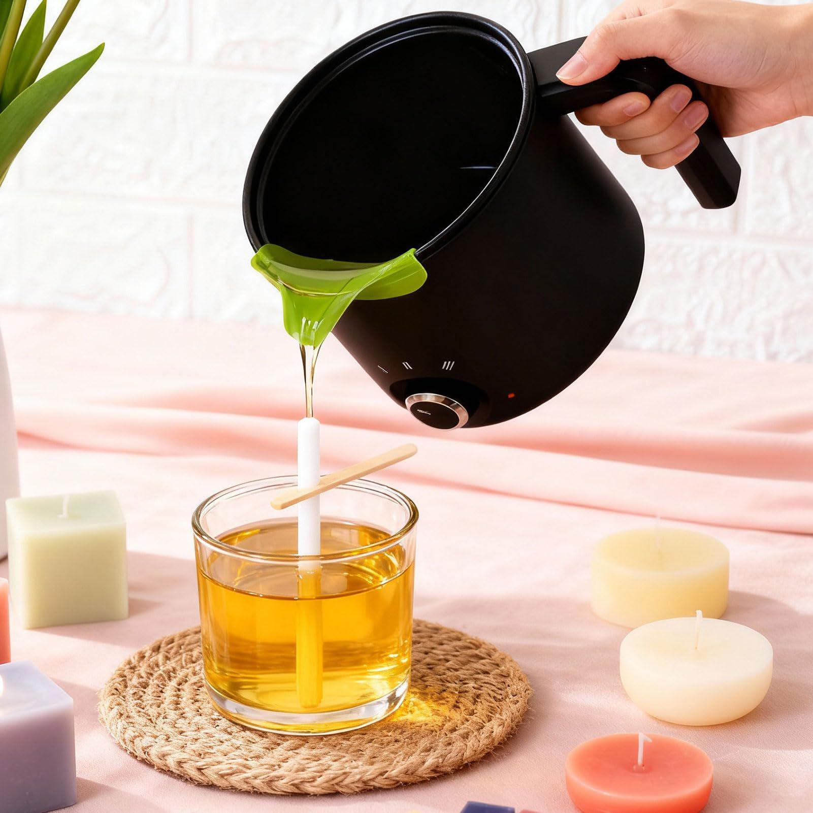 وعاء كهربائي لصهر شمع الشموع س - مراجعة Soap Making Kit وسعره