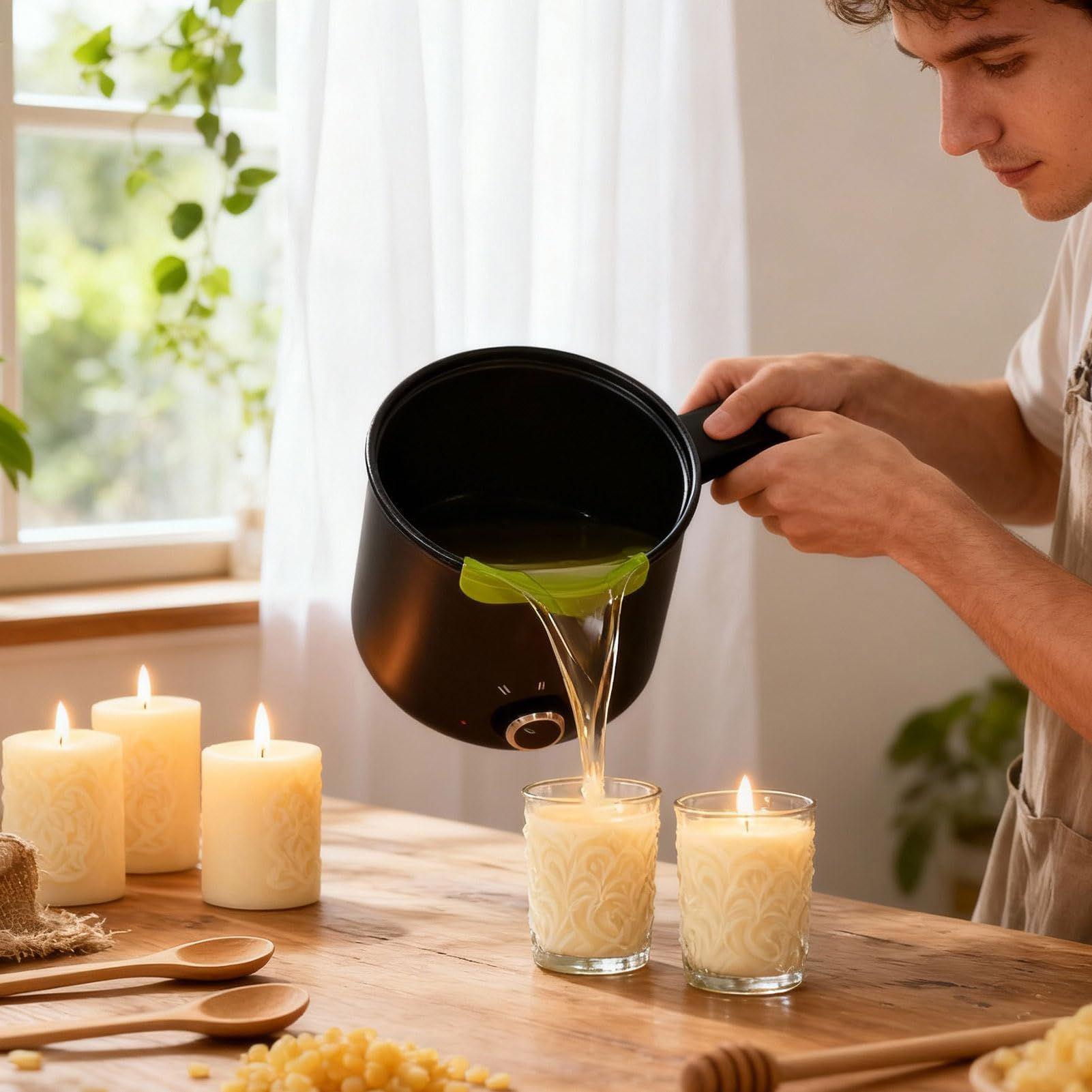 وعاء كهربائي لصهر شمع الشموع س - مراجعة Soap Making Kit وسعره