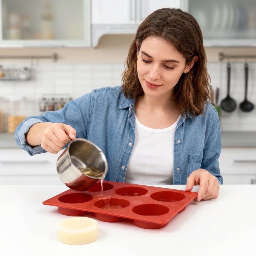 قالب صابون سيليكون دائري، أداة - مراجعة Soap Making Equipment For Beginners وسعره